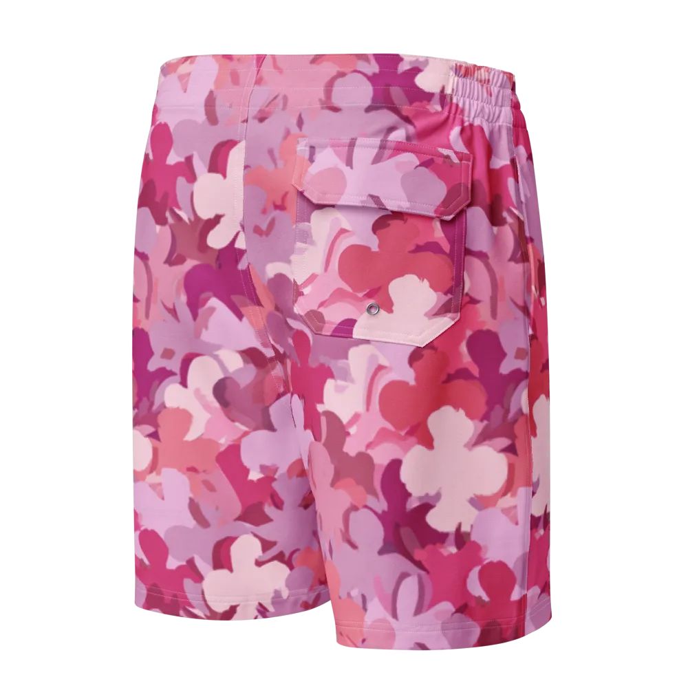 Petal Pulse on Men's Board Shorts — Back
