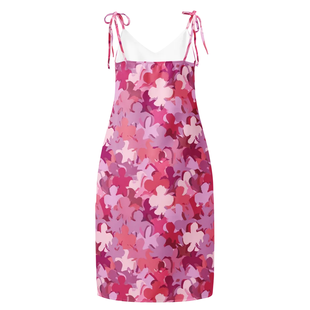 Petal Pulse on Slip Dress — Back