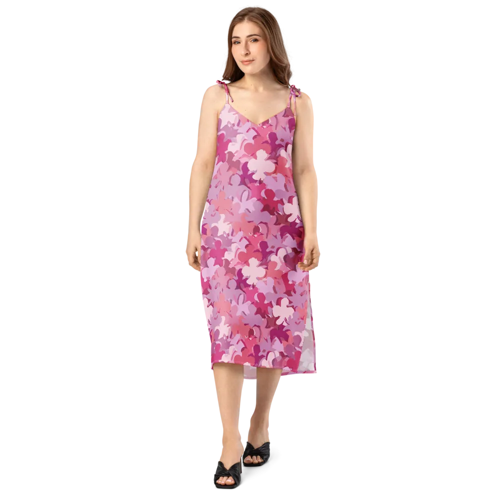 Petal Pulse on Slip Dress — Front