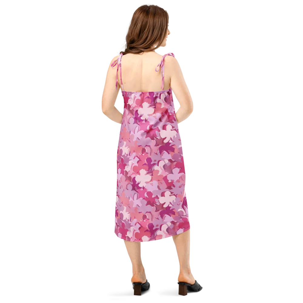 Petal Pulse on Slip Dress — Back