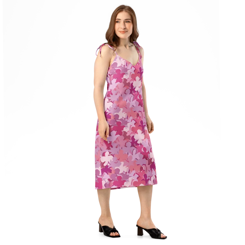 Petal Pulse on Slip Dress — Right Front