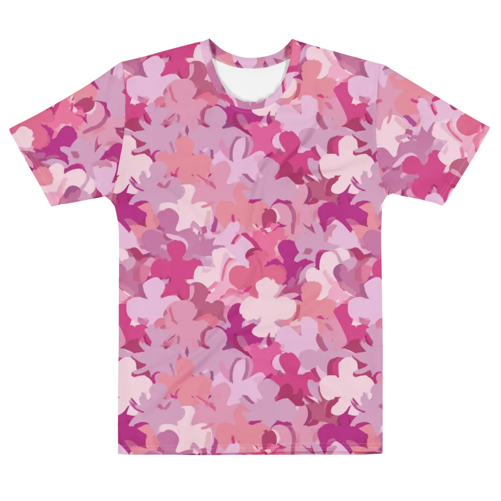 Petal Pulse on Men's Cotton Crew Neck T-Shirt — Front
