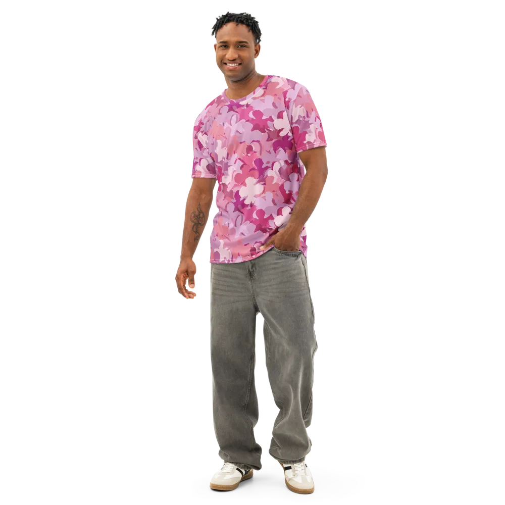 Petal Pulse on Men's Cotton Crew Neck T-Shirt — Front