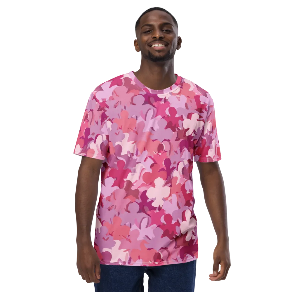 Petal Pulse on Men's Crew Neck T-Shirt — Front
