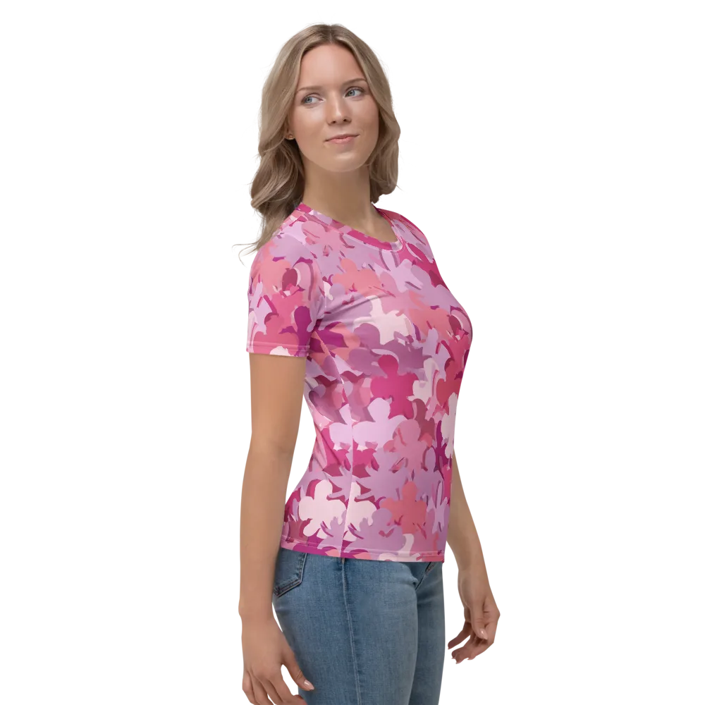 Petal Pulse on Women's Crew Neck T-Shirt — Right