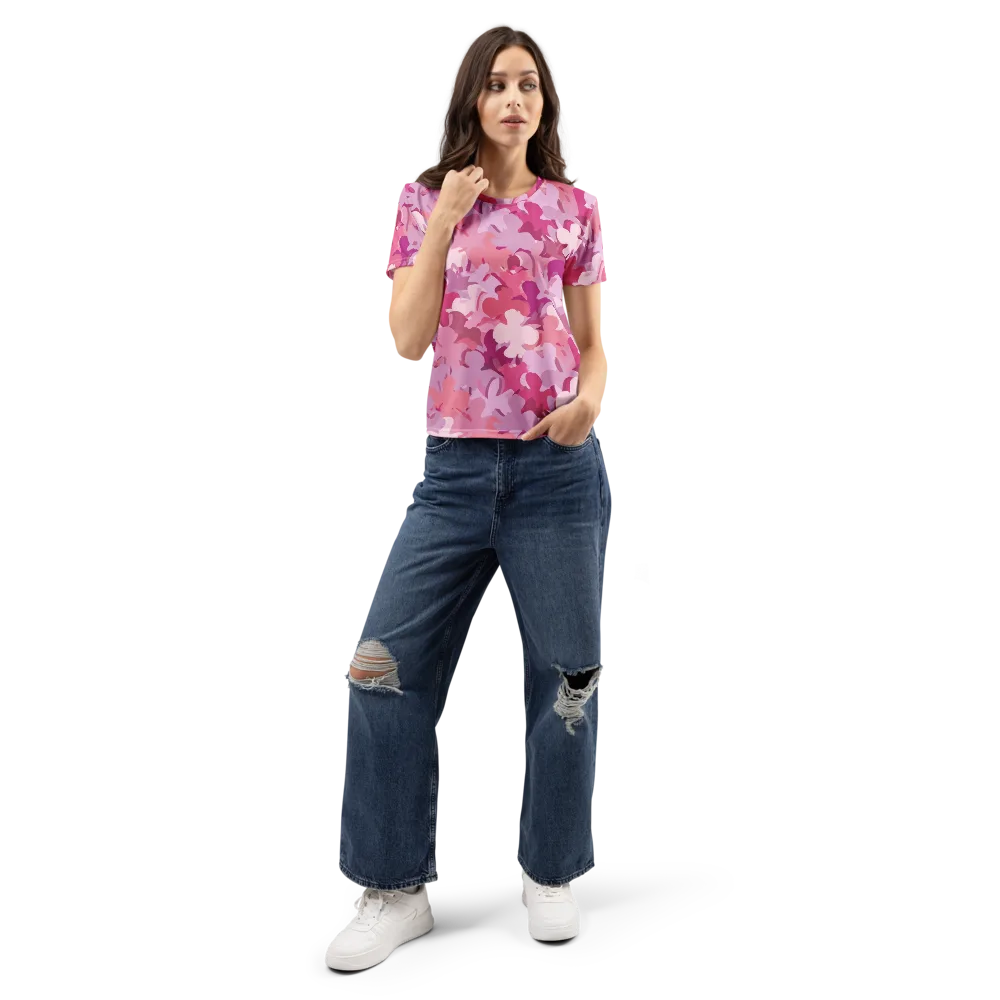 Petal Pulse on Women's Crew Neck T-Shirt — Front