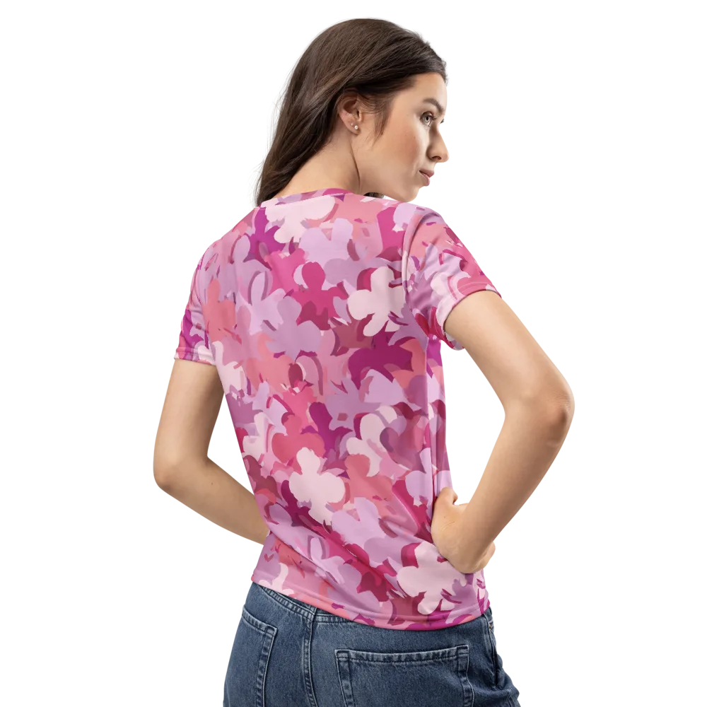 Petal Pulse on Women's Crew Neck T-Shirt — Back