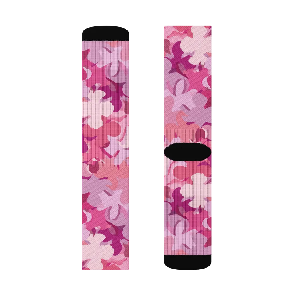 Petal Pulse on Socks — Right Sock