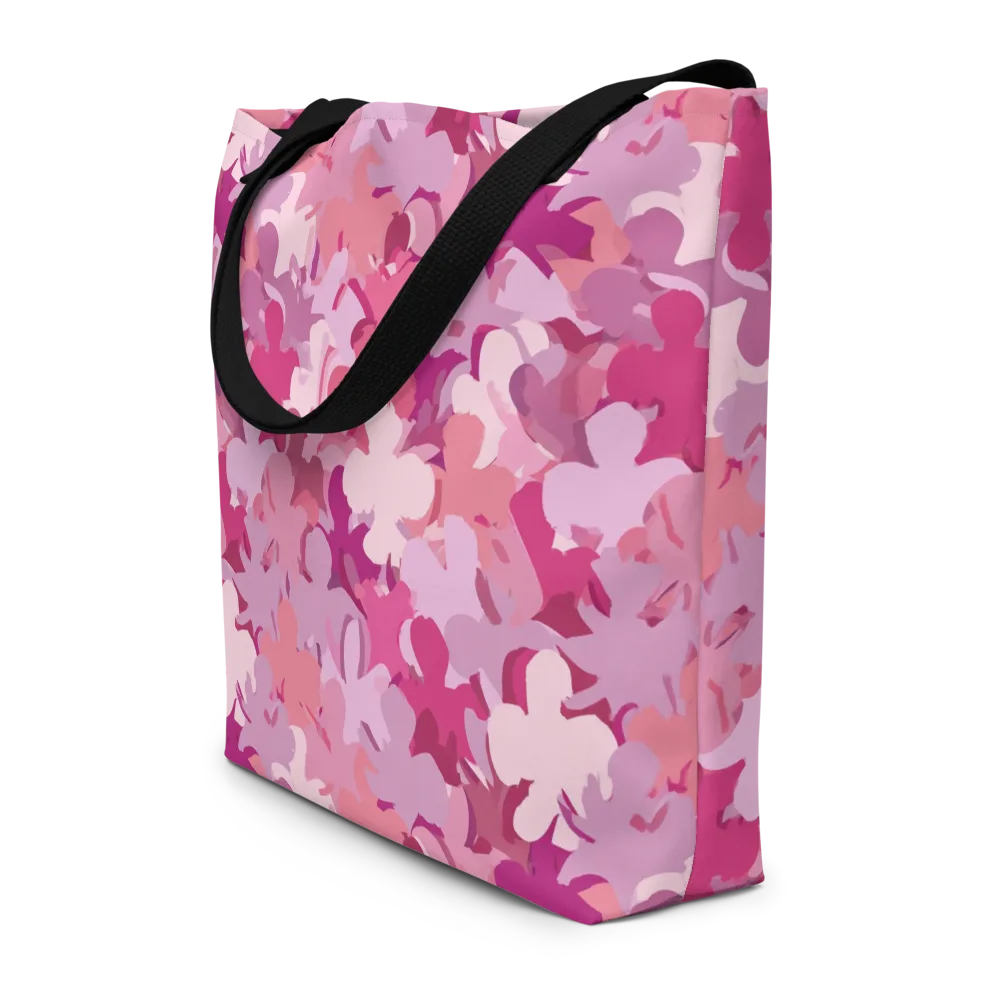 Petal Pulse on Large Tote Bag W/ Pocket — Front