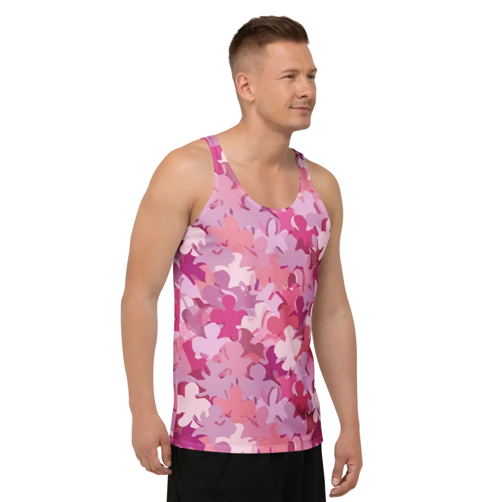 Petal Pulse on Men's Tank Top — Right Front