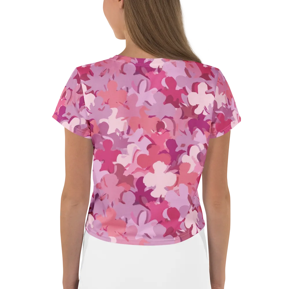 Petal Pulse on Crop Tee — Back