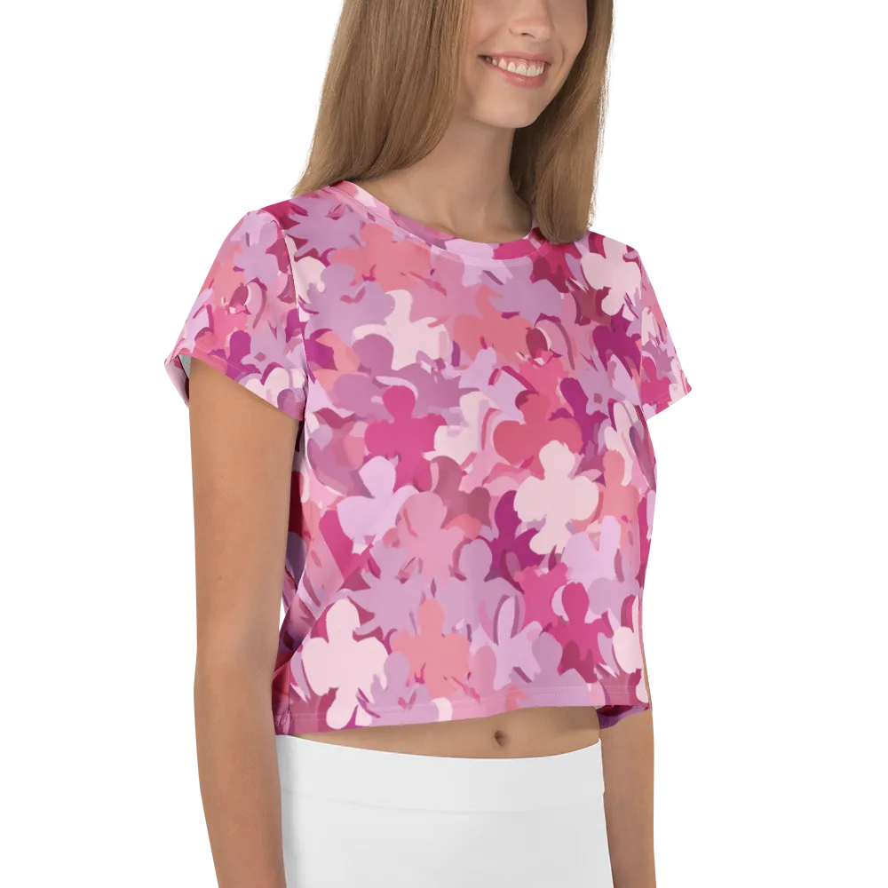 Petal Pulse on Crop Tee — Right