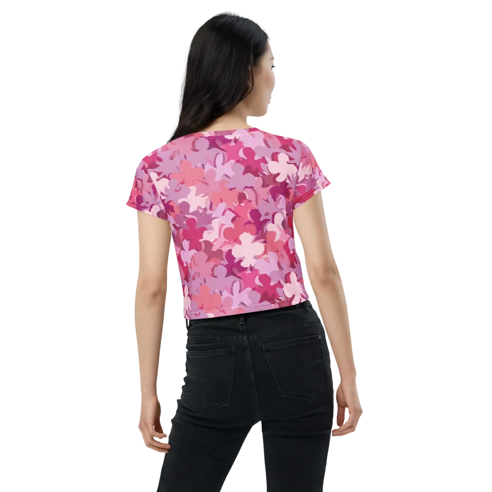 Petal Pulse on Crop Tee — Back