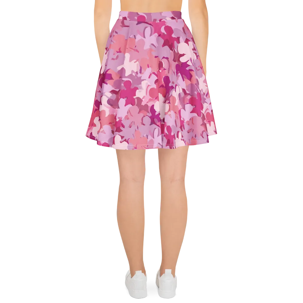 Petal Pulse on Skater Skirt — Back