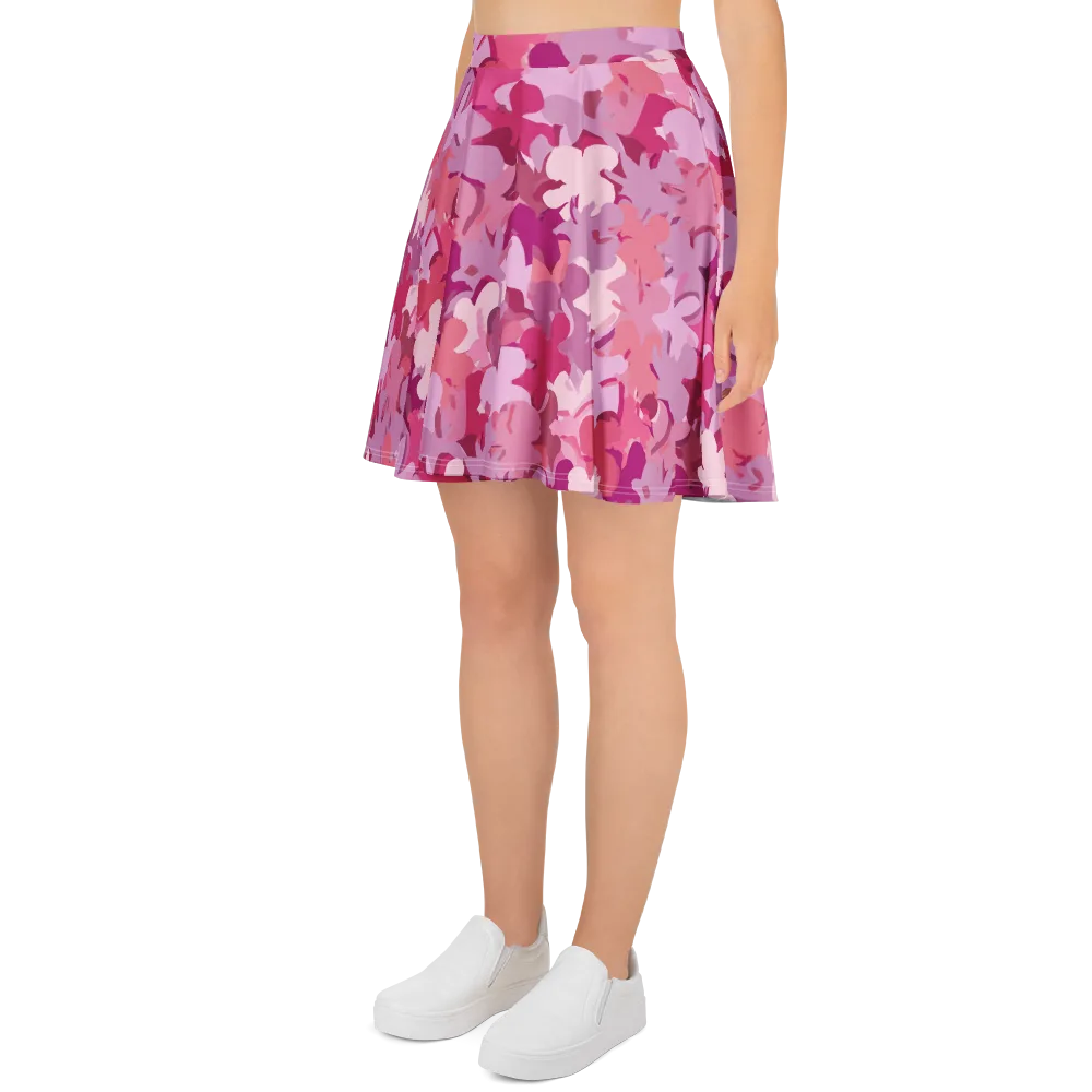 Petal Pulse on Skater Skirt — Left