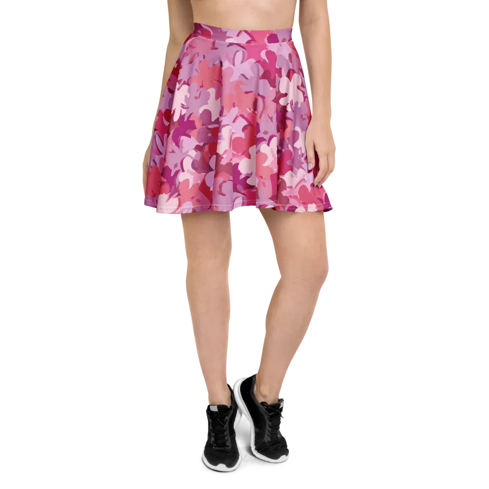 Petal Pulse on Skater Skirt — Front