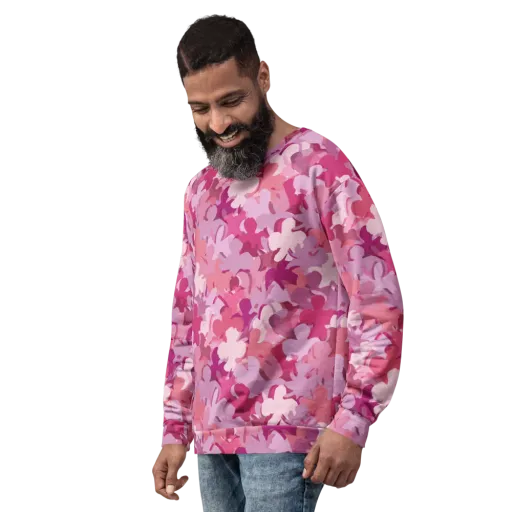 Petal Pulse on a Sweatshirt