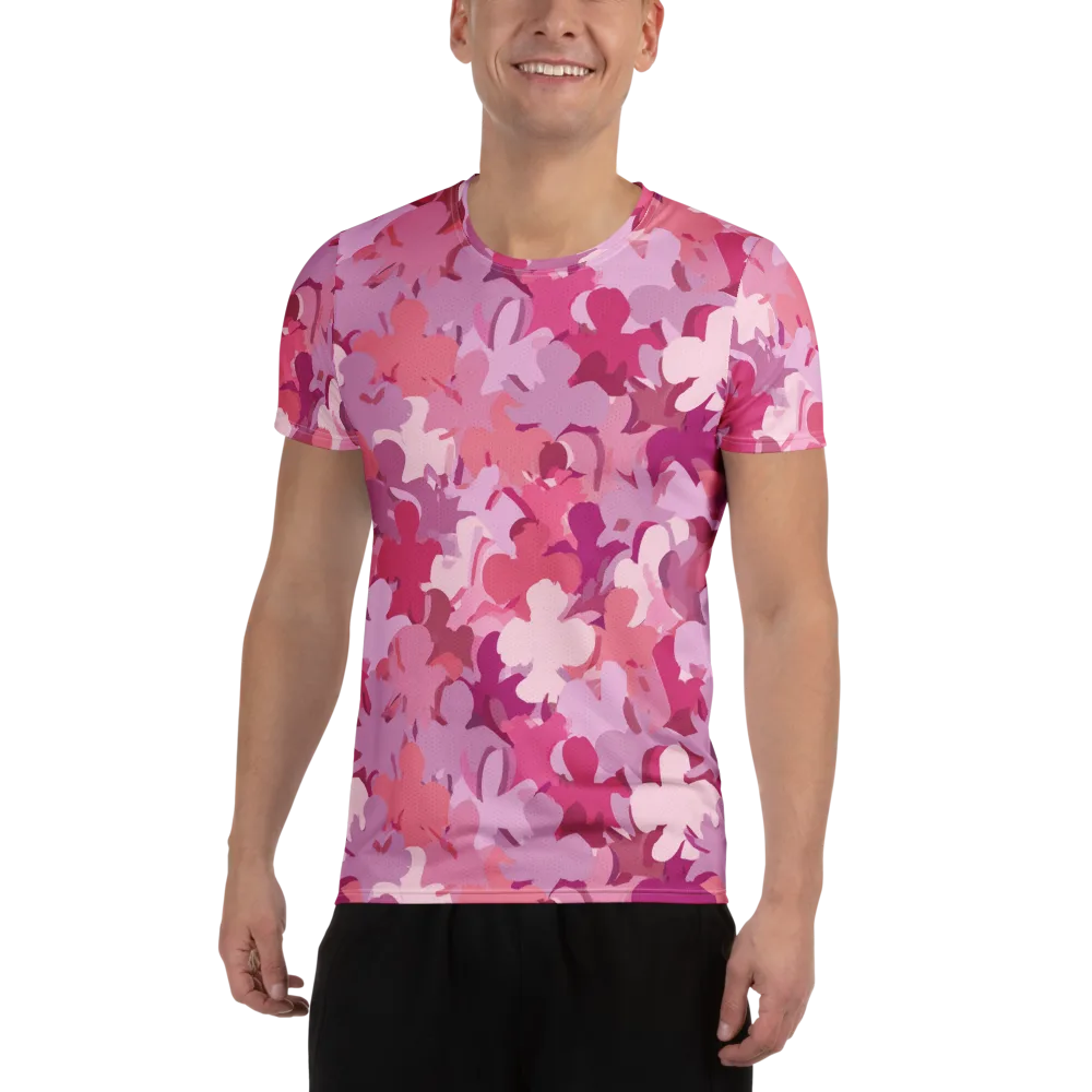 Petal Pulse on Men's Athletic T-Shirt — Front