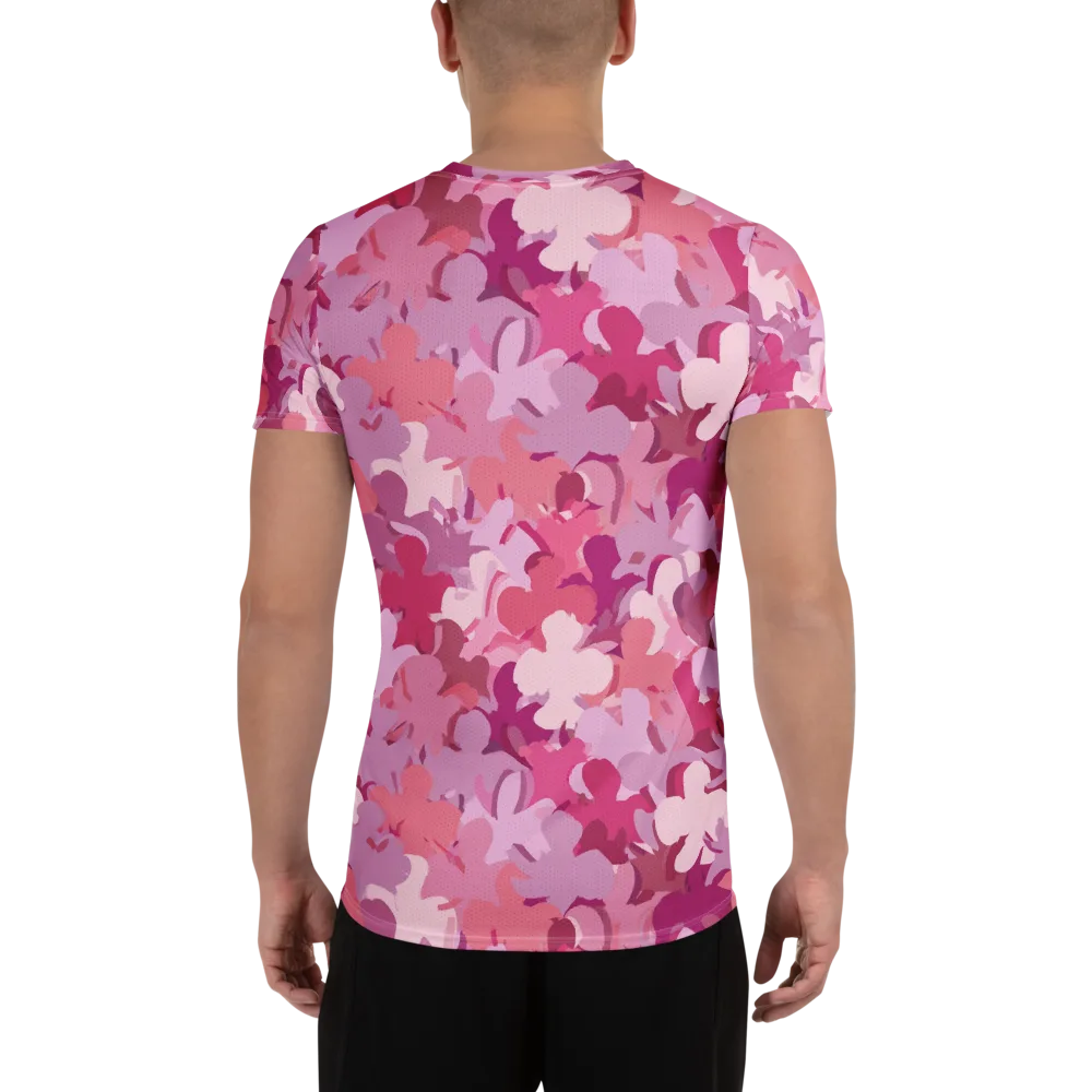 Petal Pulse on Men's Athletic T-Shirt — Back