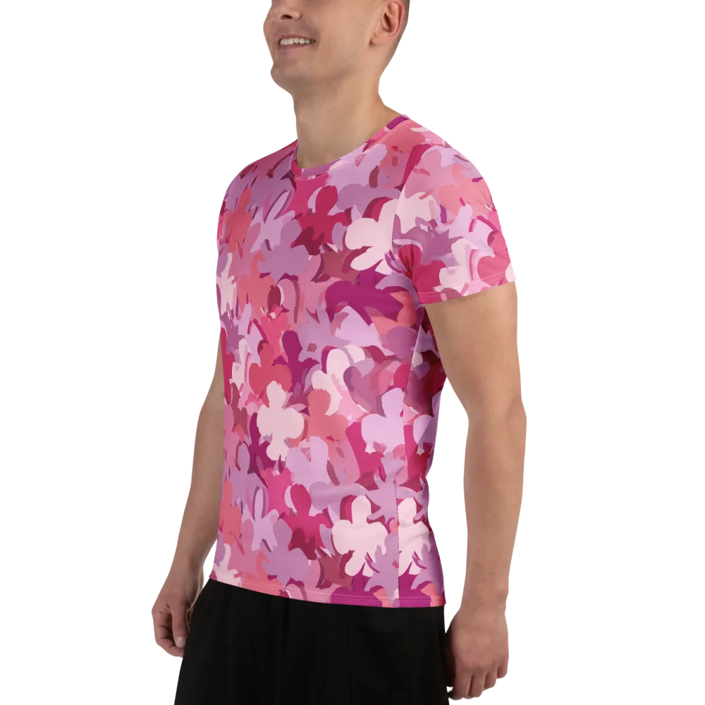 Petal Pulse on Men's Athletic T-Shirt — Left
