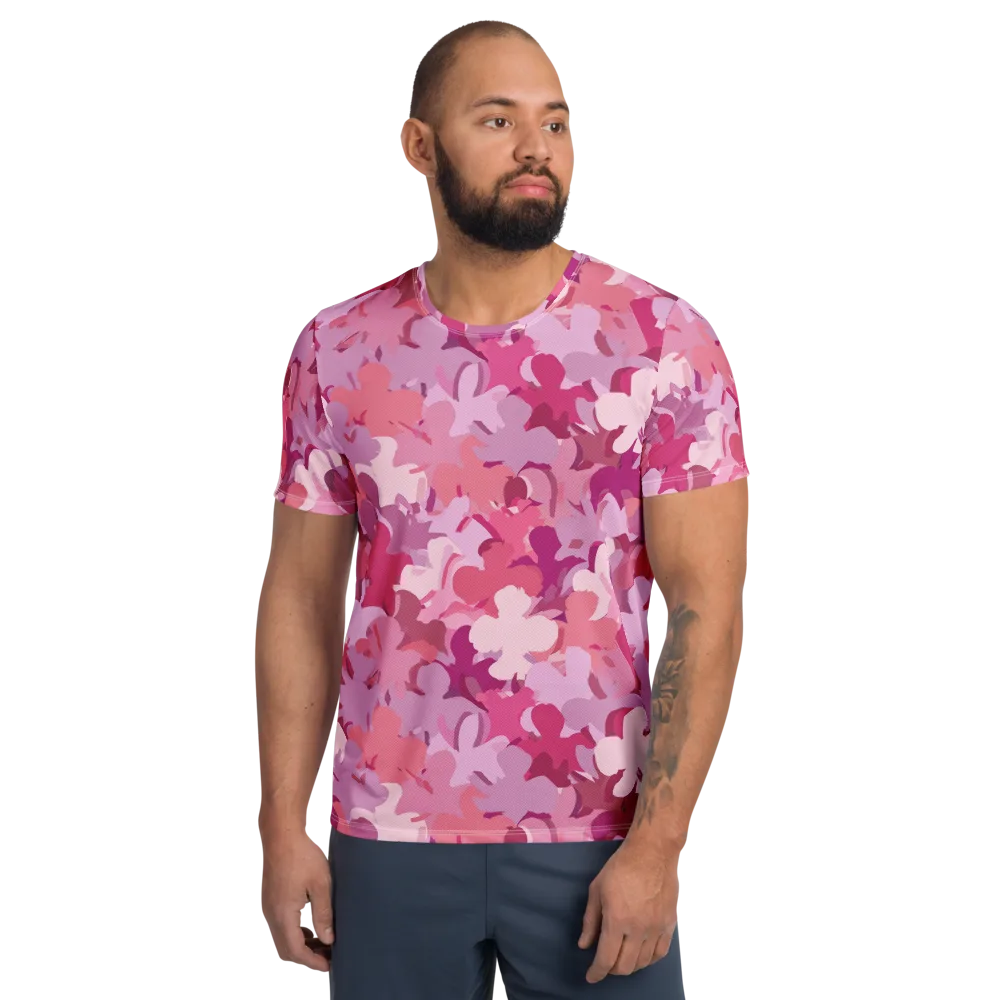 Petal Pulse on Men's Athletic T-Shirt — Front