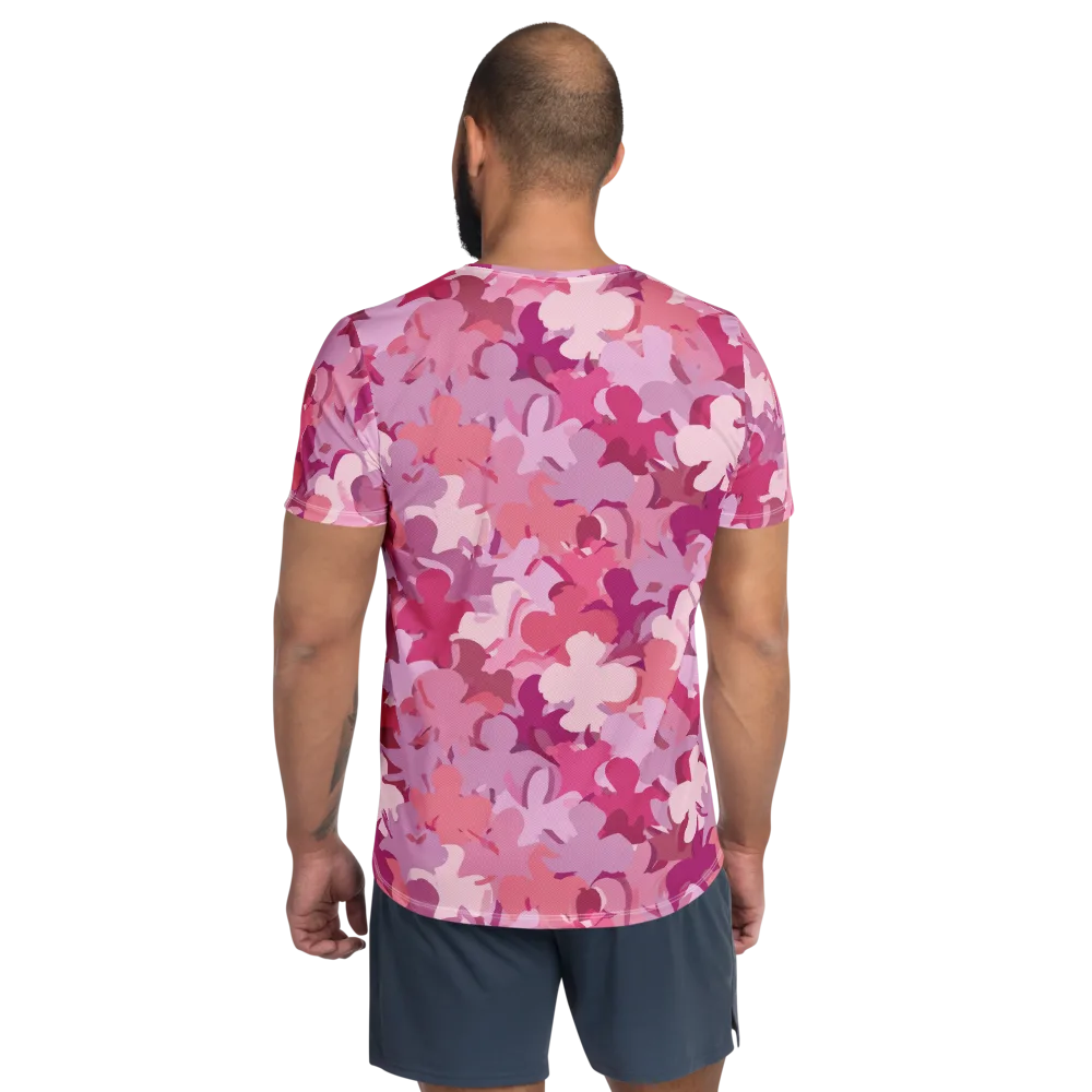 Petal Pulse on Men's Athletic T-Shirt — Back