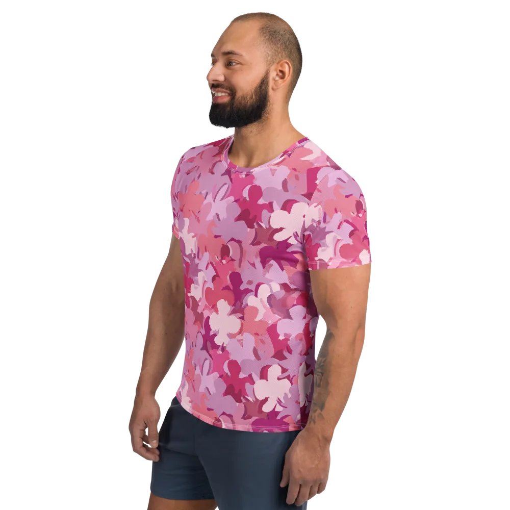 Petal Pulse on Men's Athletic T-Shirt — Left