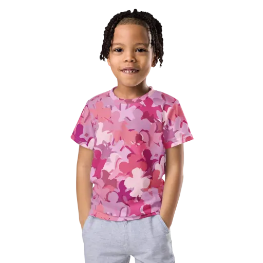 Petal Pulse on a Kids Crew Neck T-Shirt