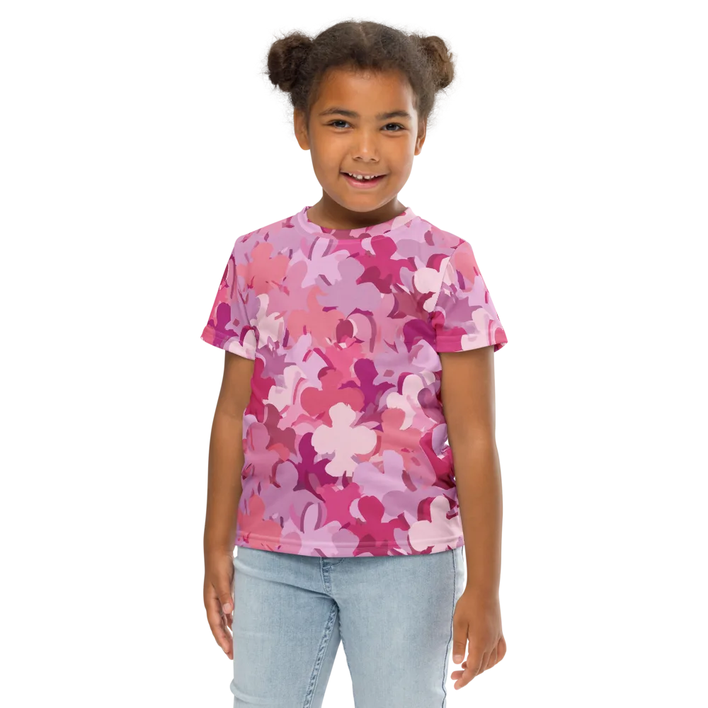 Petal Pulse on Kids Crew Neck T-Shirt — Front