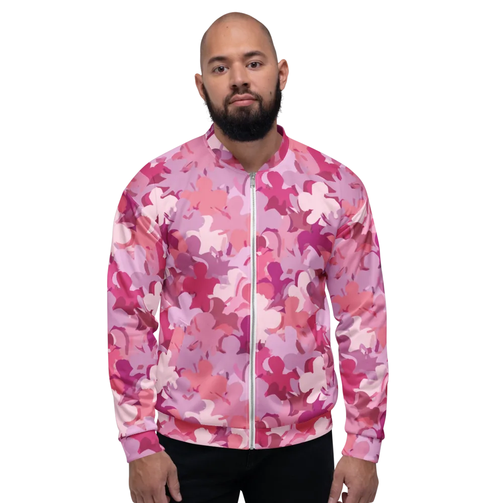 Petal Pulse on Bomber Jacket — Front