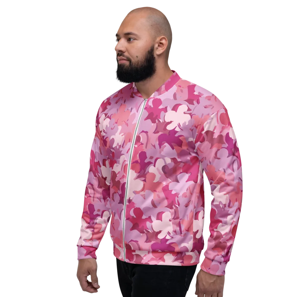 Petal Pulse on Bomber Jacket — Left