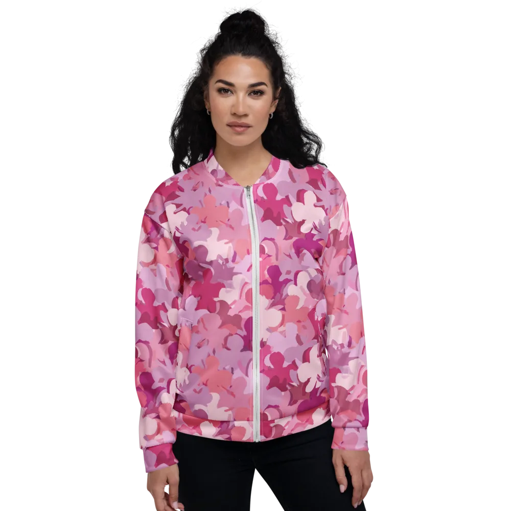 Petal Pulse on Bomber Jacket — Front