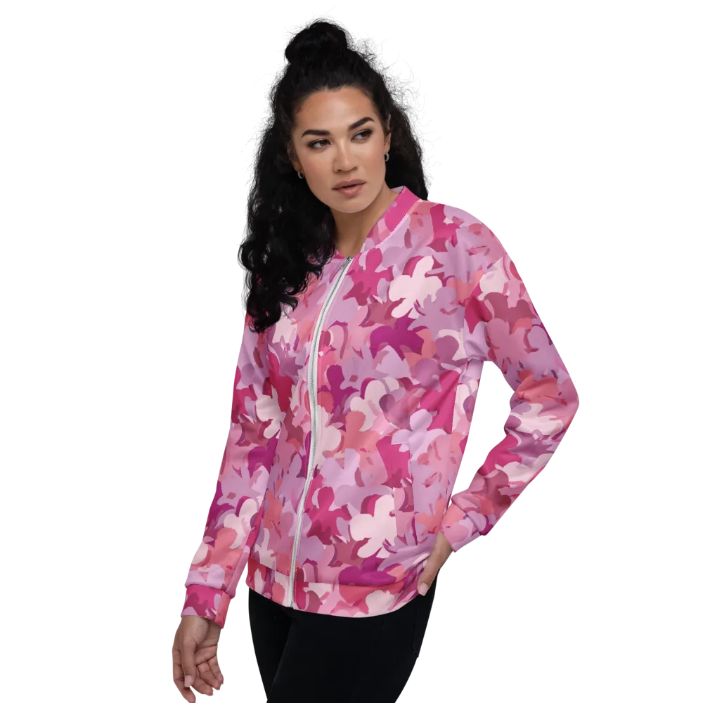 Petal Pulse on Bomber Jacket — Left
