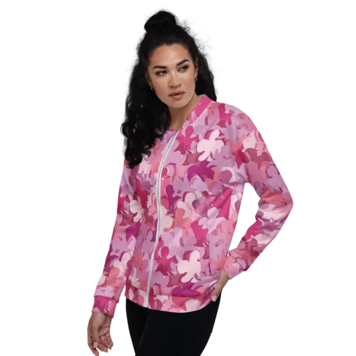 Petal Pulse on a Bomber Jacket