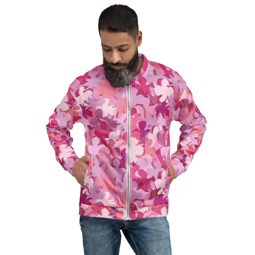 Petal Pulse on Bomber Jacket — Front