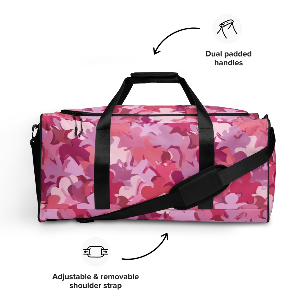 Petal Pulse on Duffle Bag — Front