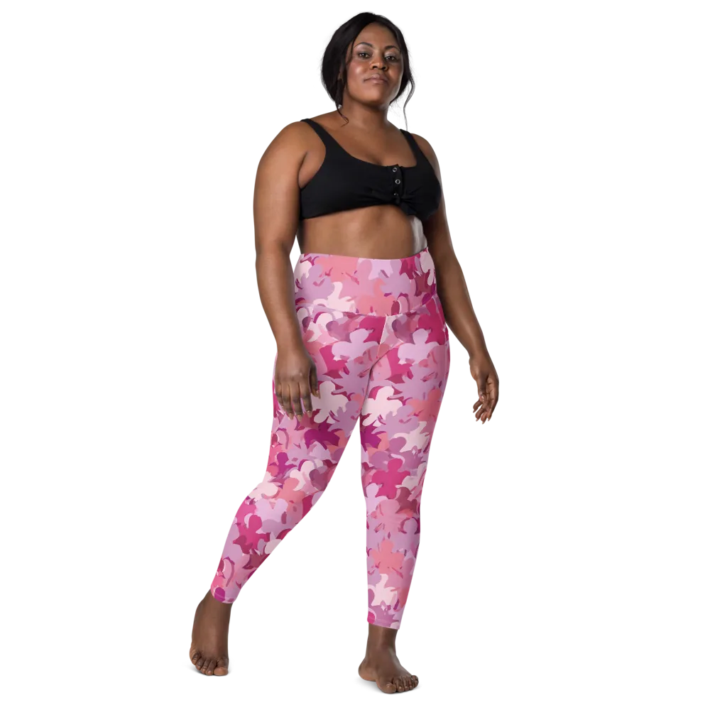 Petal Pulse on Leggings with Pockets — Front