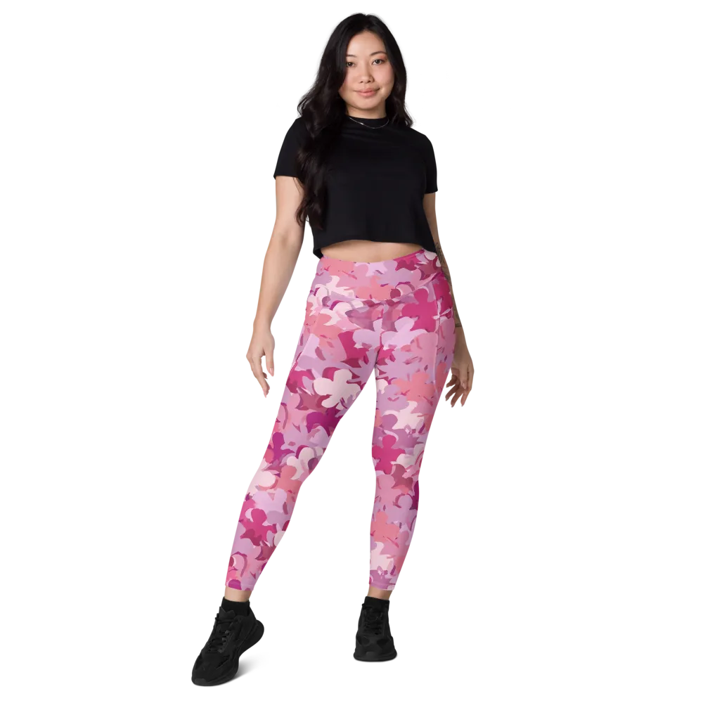 Petal Pulse on Leggings with Pockets — Front