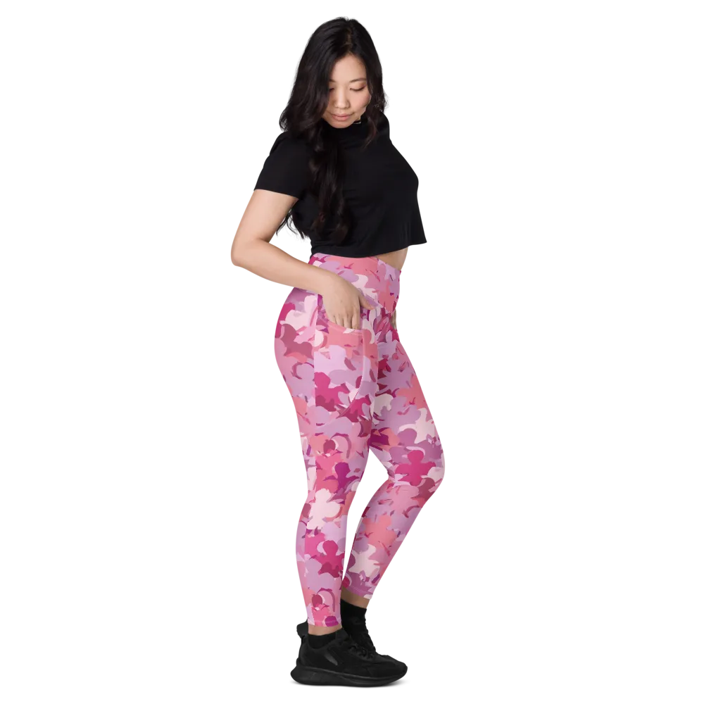 Petal Pulse on Leggings with Pockets — Right