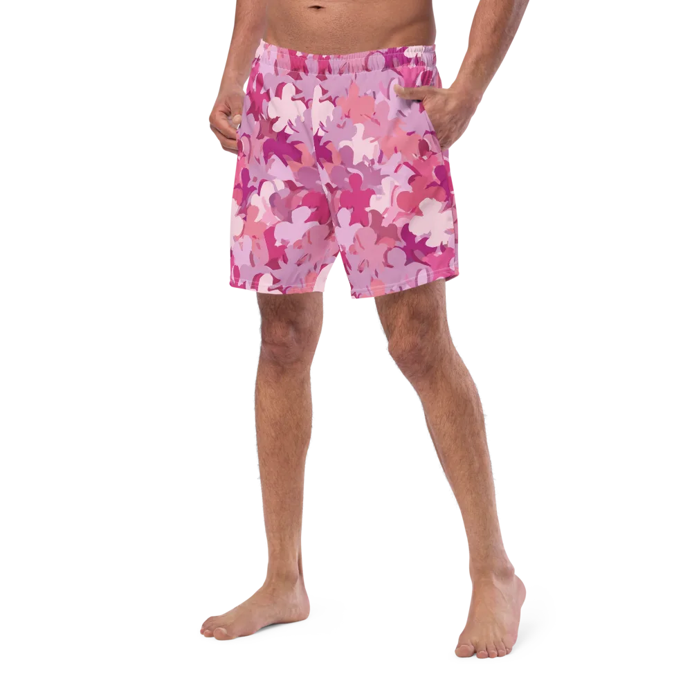 Petal Pulse on Swim Trunks — Left Front