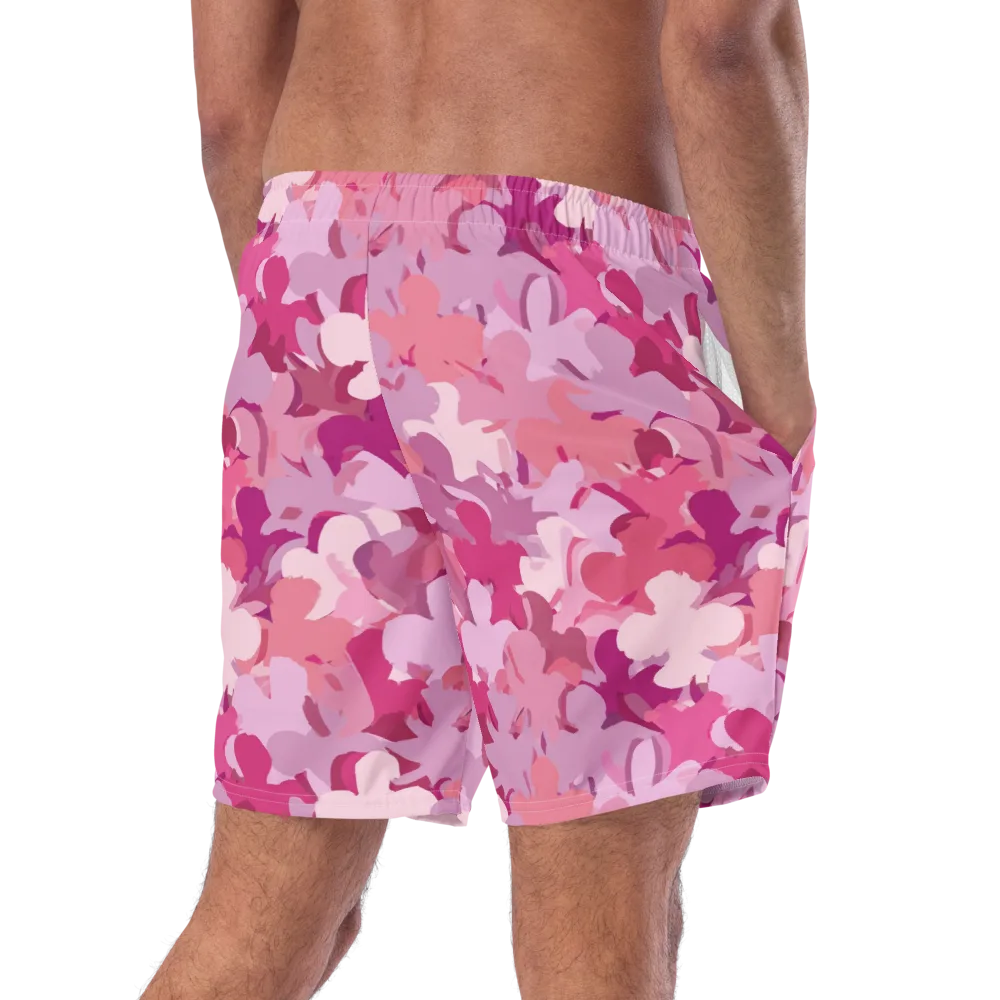 Petal Pulse on Swim Trunks — Right Back