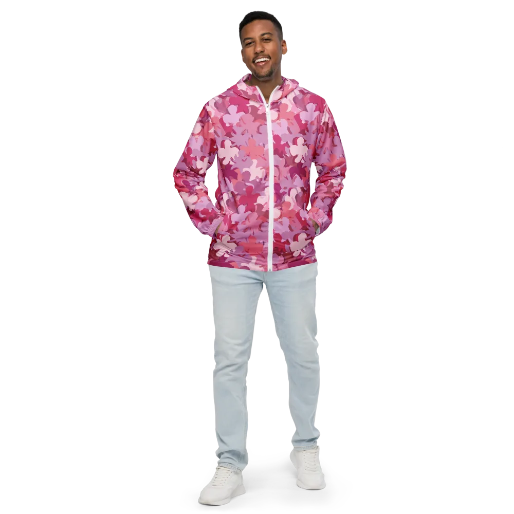 Petal Pulse on Men's Windbreaker — Front