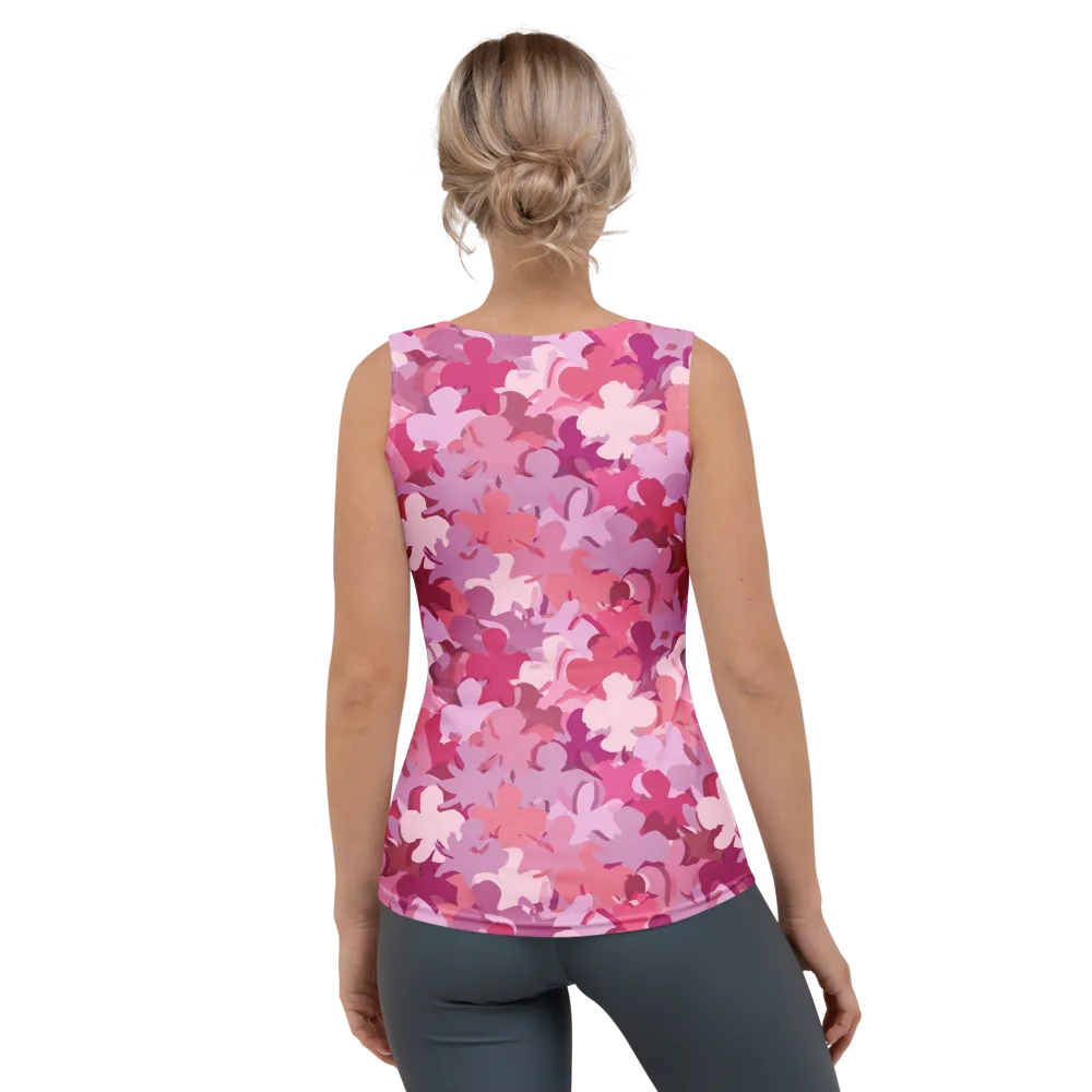 Petal Pulse on Women's Tank Top — Back