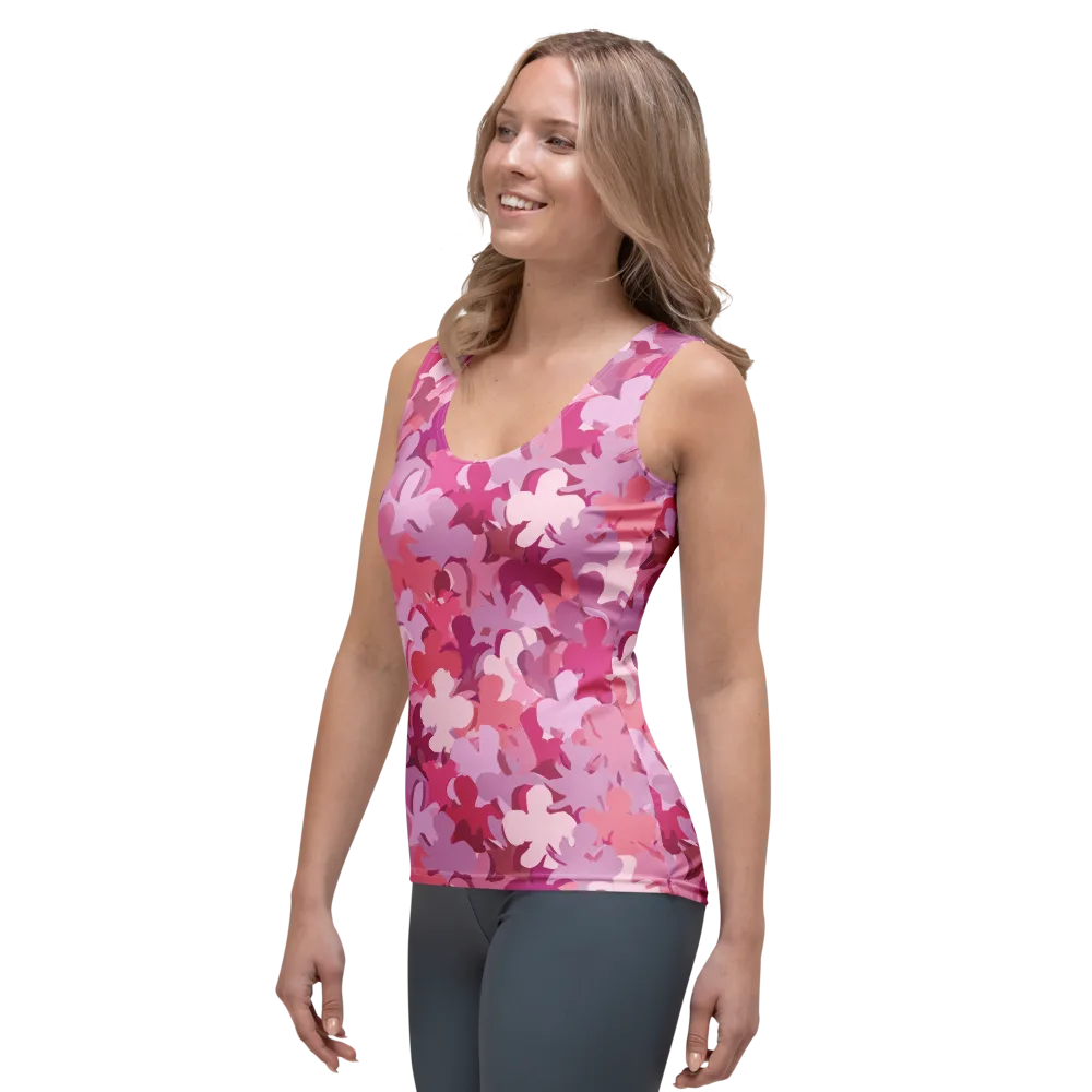 Petal Pulse on Women's Tank Top — Left Front
