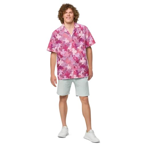 Petal Pulse on a Button Shirt