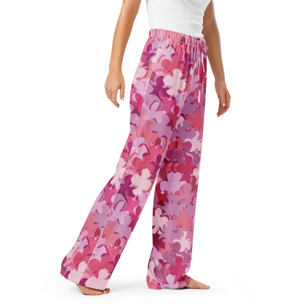 Petal Pulse on Women's Pajama Pants — Right Front