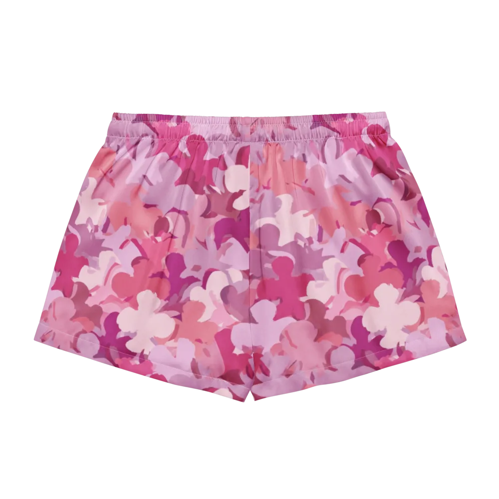 Petal Pulse on Women's Pajama Shorts — Back