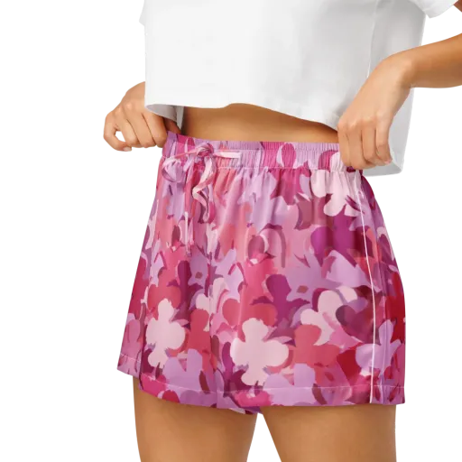 Petal Pulse on a Women's Pajama Shorts