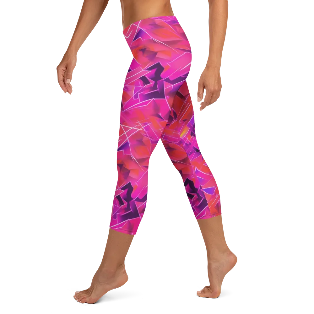 Signal Crush on Capri Leggings — Left