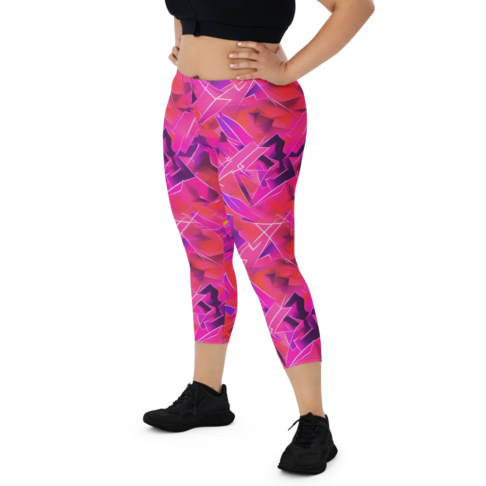 Signal Crush on Capri Leggings — Front